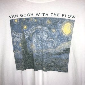van gogh with the flow t shirt